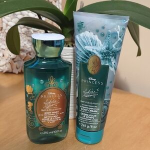 Bath And Body Works Disney Princess Ariel Body Cream And Body Wash New